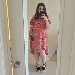 Rue21 Rust Floral Midi Dress